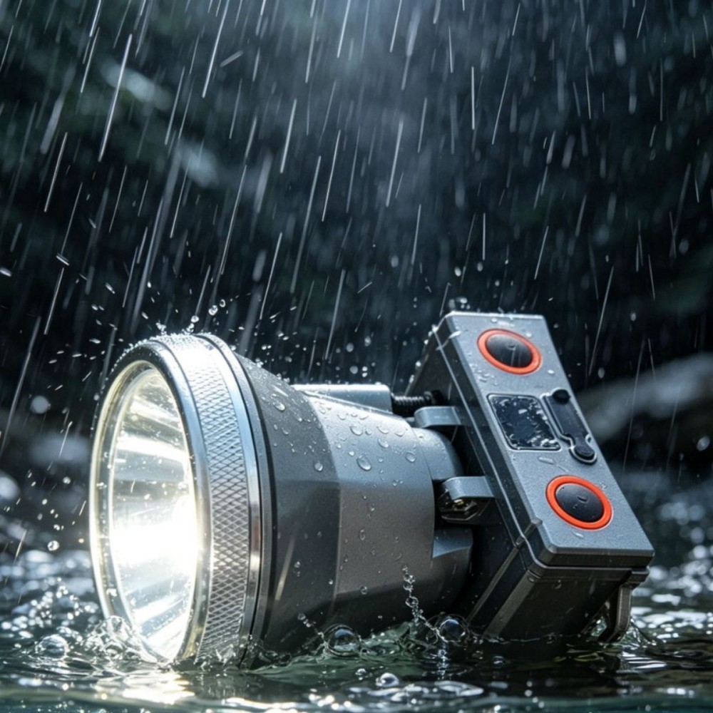 Industrial Laser Light - Высокопроизводительный светодиодный лазерный налобный фонарь, перезаряжаемый