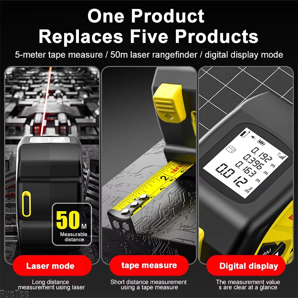 Лазерная рулетка с зарядкой че – обзор и цена Industrial Laser Tape Measure