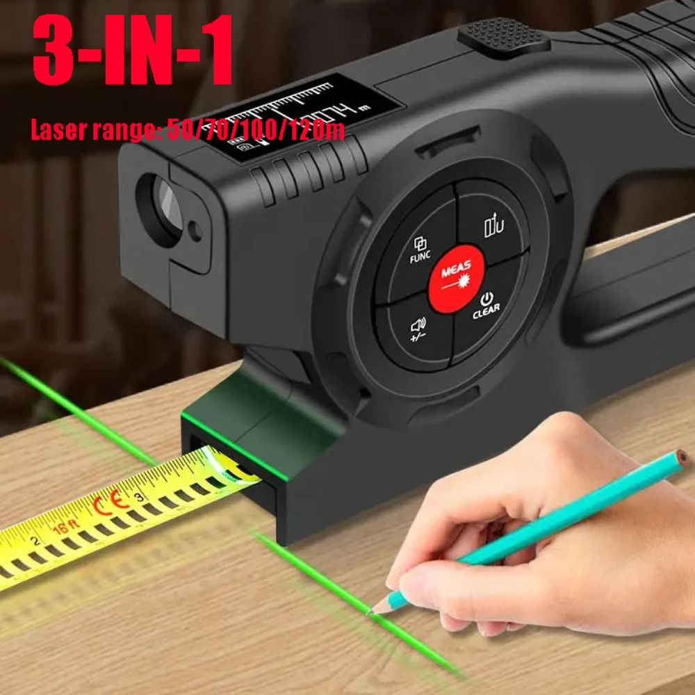 Лазерная рулетка 3-в-1: Высоко – обзор и цена Industrial Laser Tape Measure