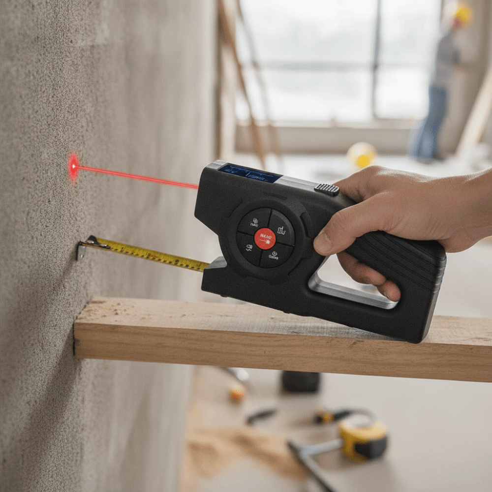 Лазерная рулетка 3-в-1: Высоко – обзор и цена Industrial Laser Tape Measure