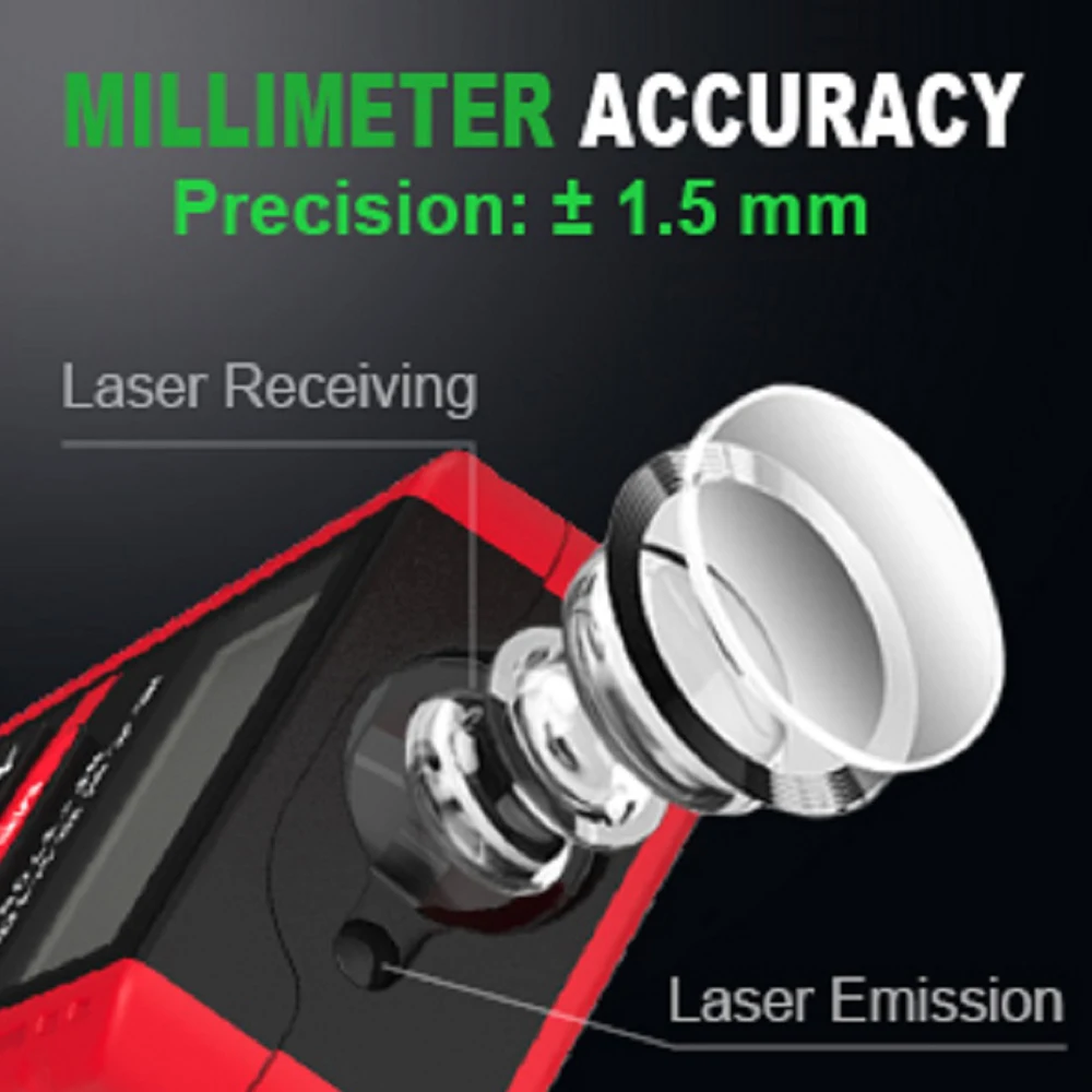 Устройство для измерения расст – обзор и цена Industrial Laser Tape Measure
