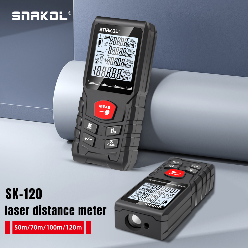 Лазерный дальномер SNAKOL 3-в- – обзор и цена Industrial Laser Tape Measure